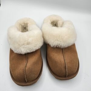 WaySoft Genuine Australian Sheepskin Slippers, 100% Shearling Hard Bottom SZ 9